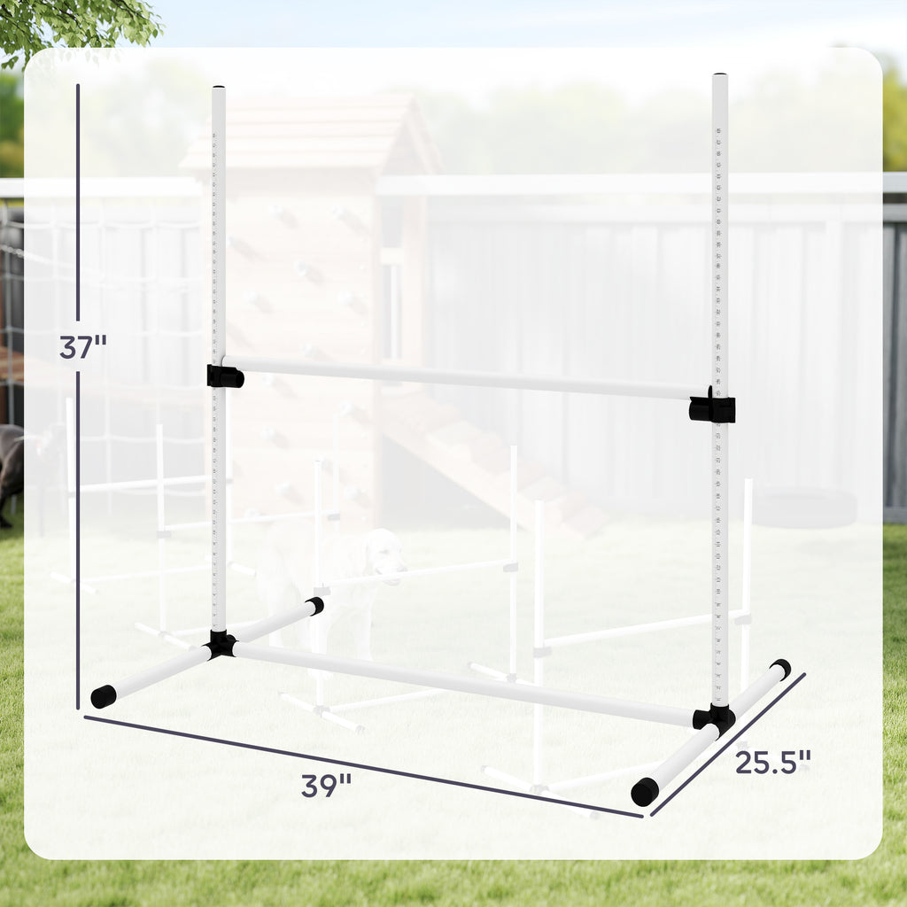 4 Piece Dog Agility Training Equipment for Dog Agility Course with Adjustable - Image 4