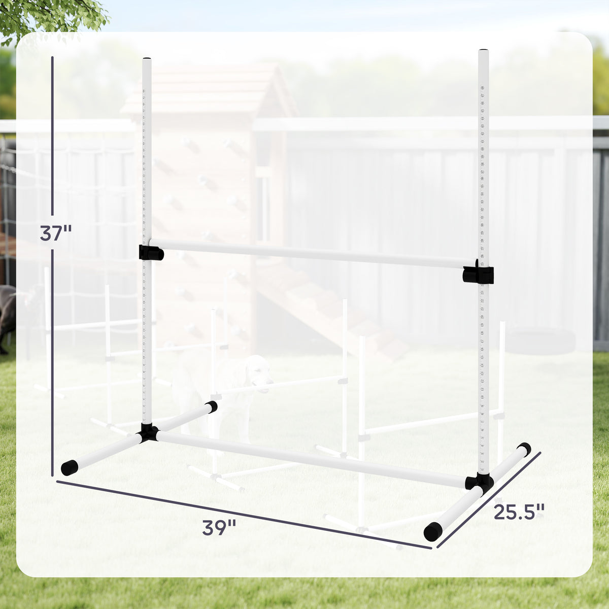 4 Piece Dog Agility Training Equipment for Dog Agility Course with Adjustable - Image 4
