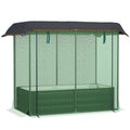 Galvanized Steel Planter Box with Crop Cage and Shade Cloth Raised Garden Bed