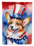 Corgi Patriotic American Garden Flag Mailbox Flag Decorative Yard Flag Banner