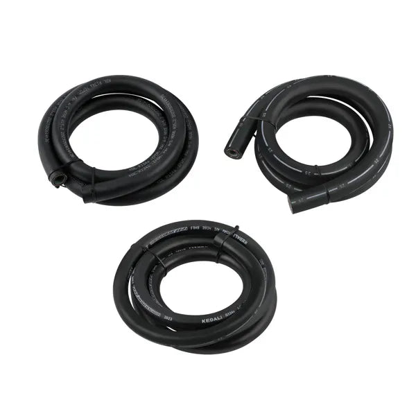 134a A/C AC Air Conditioning Hose & Fittings & O Ring Kit with Black Drier