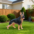 Outdoor German shepherd Dog Statue Greeter Garden Decor Cute Puppy Sculpture