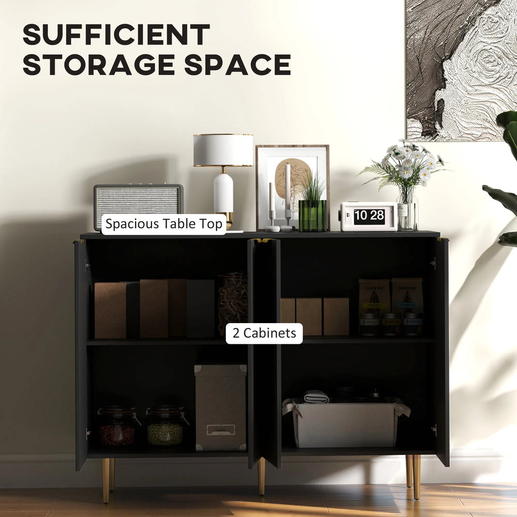 Modern Kitchen Storage Cabinet Sideboard Buffet Cabinet with Adjustable - Image 2