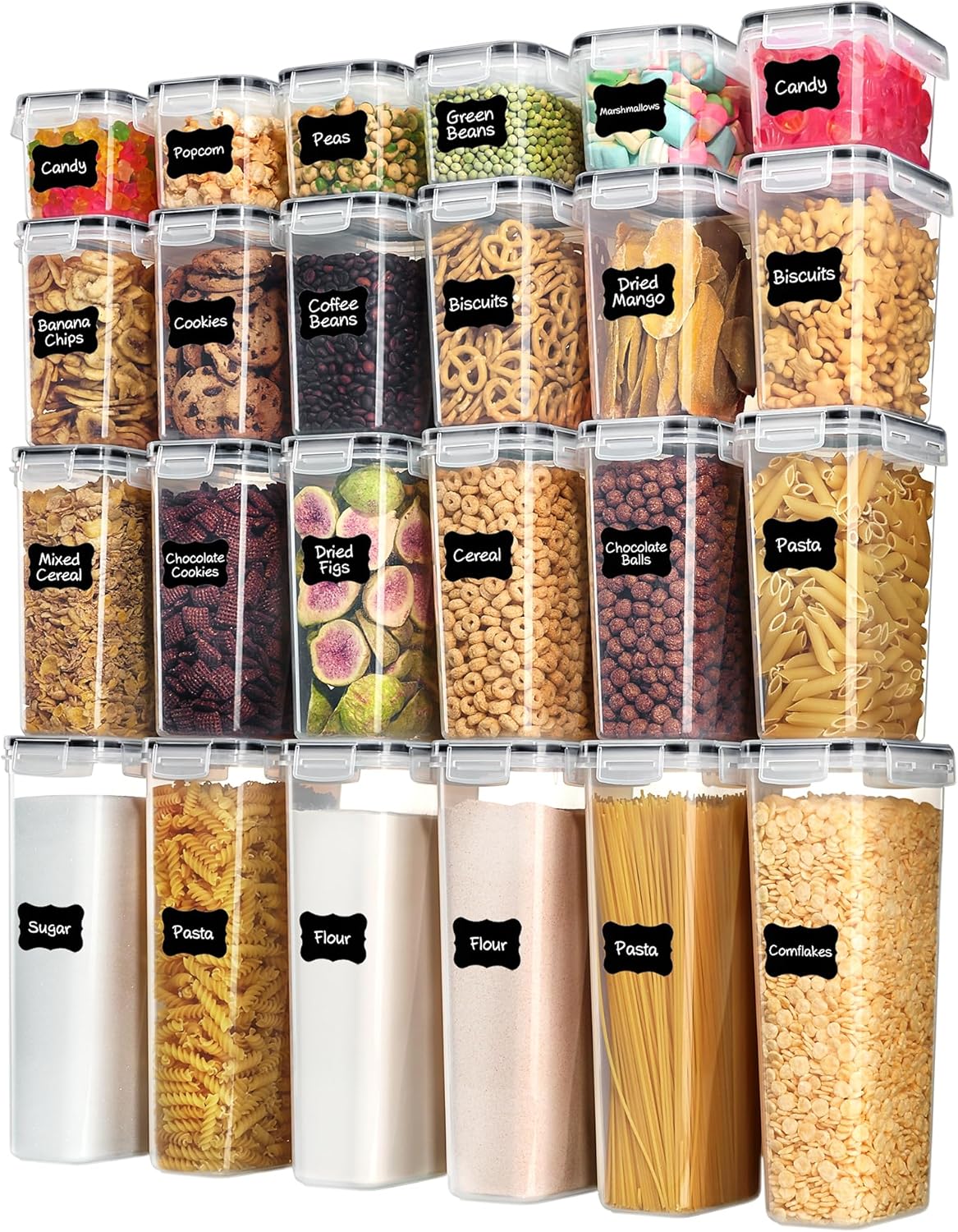 airtight food storage containers with main view