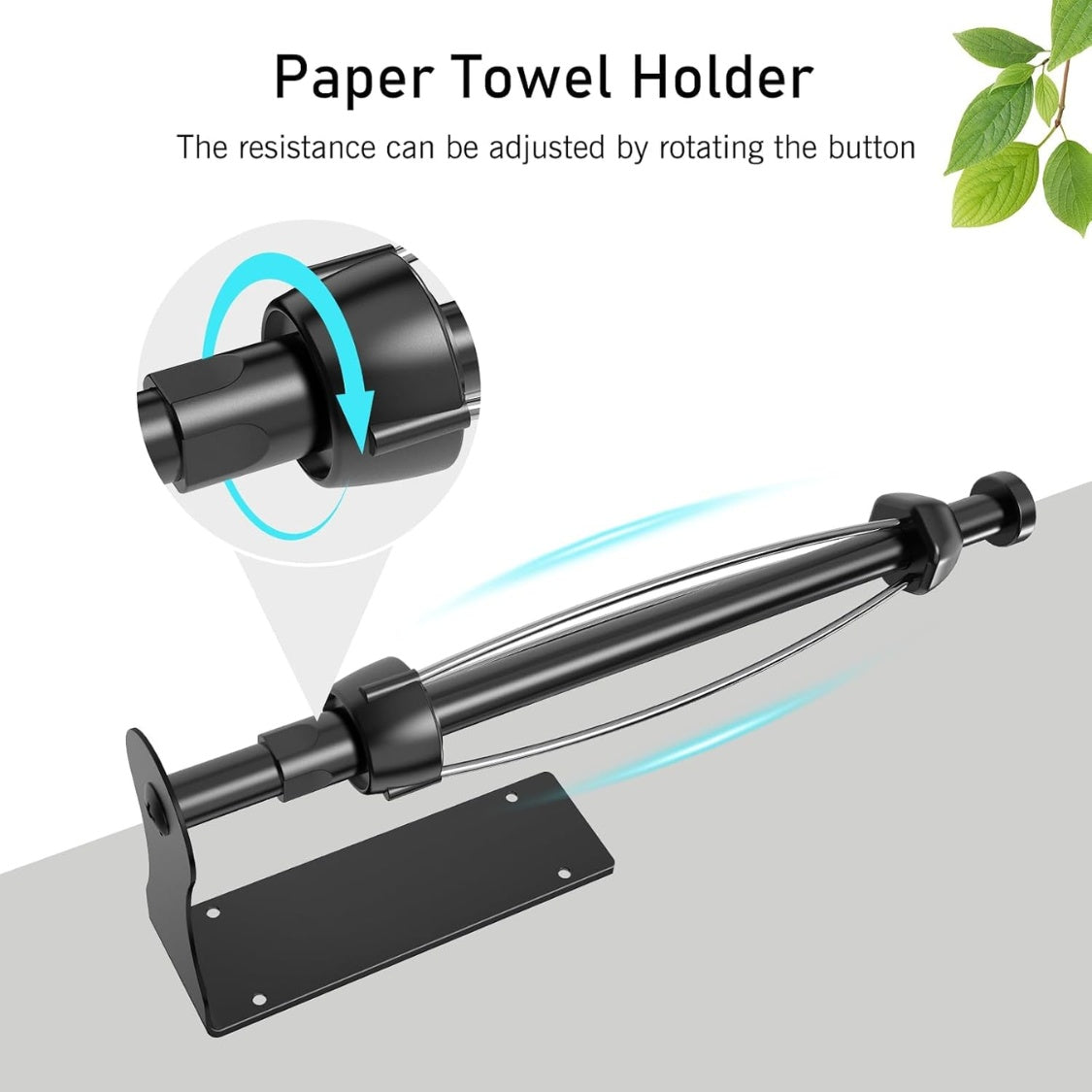 black under cabinet paper towel detail and structure