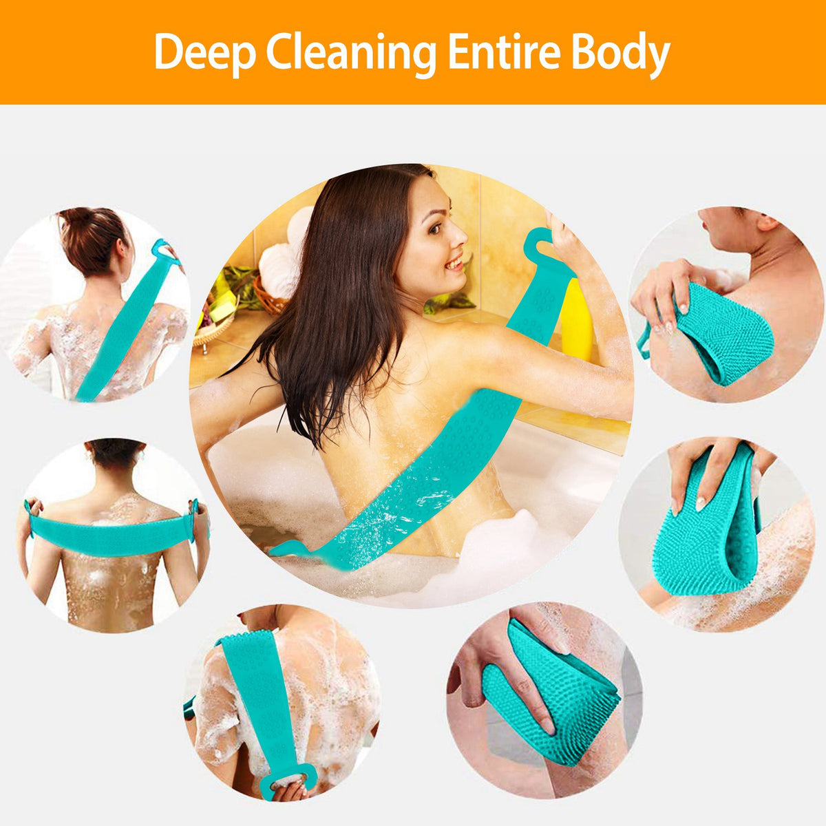 silicone back scrubber belt for product angle 10