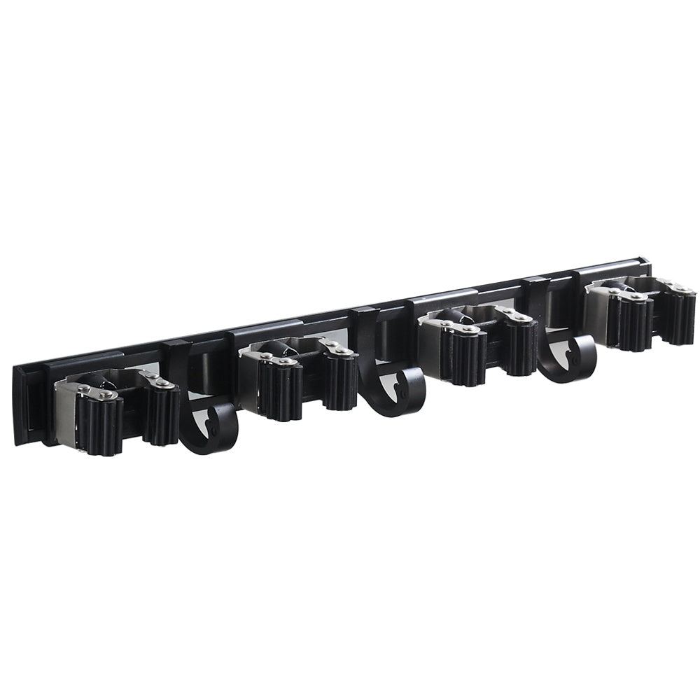 black wall mount mop clip product angle 6