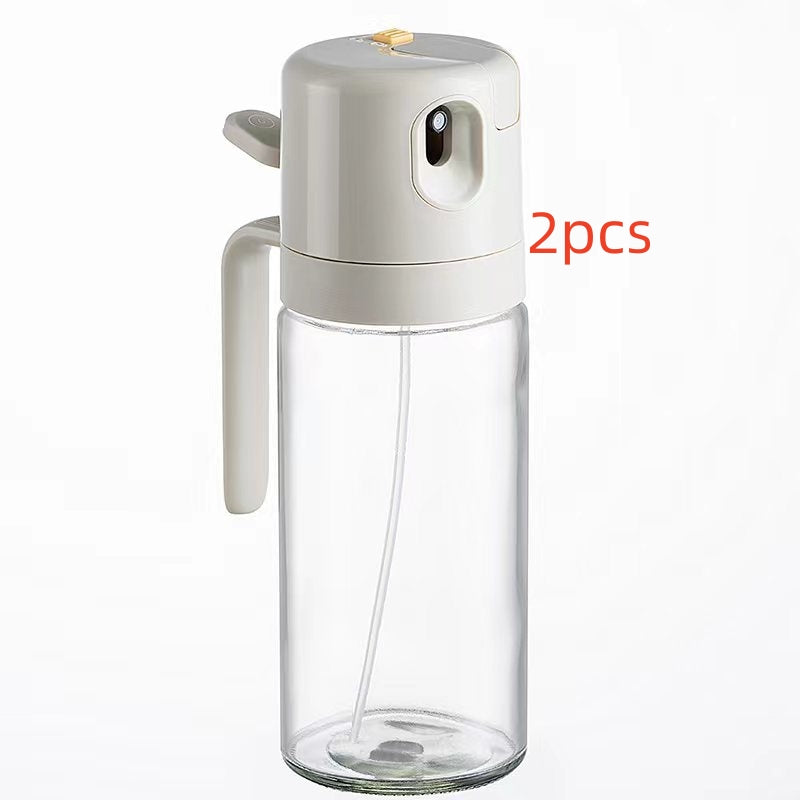 2-in-1 oil sprayer and dispenser bottle close-up