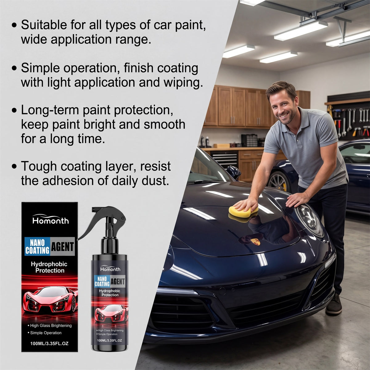 Car Ceramic Coating Agent Auto Paint Gloss Restoration Scratch Resistance Sealant - Image 4