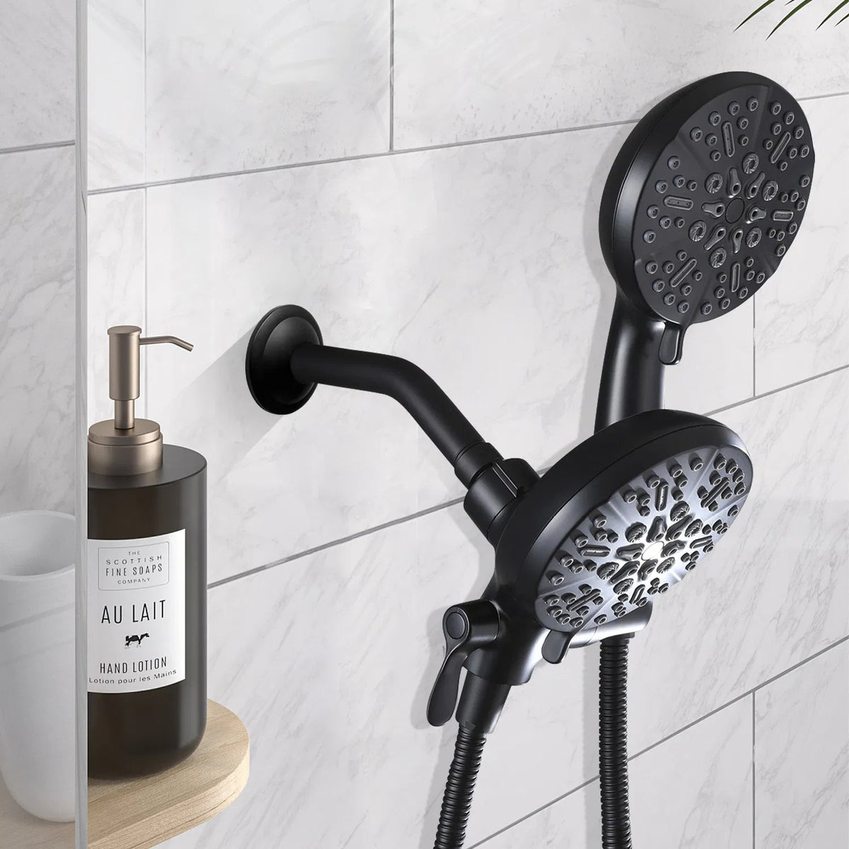High Pressure 3 Way Rainfall Combo Luxurious Rain Showerhead and Hand Held - Image 3