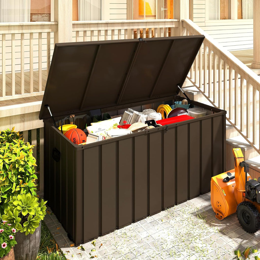 200-gallon galvanized metal outdoor deck box product view 2