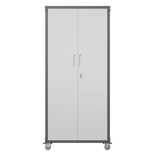 71 Metal Garage Storage Cabinet With Wheels Heavy Duty Tool Storage Cabinet - Image 9