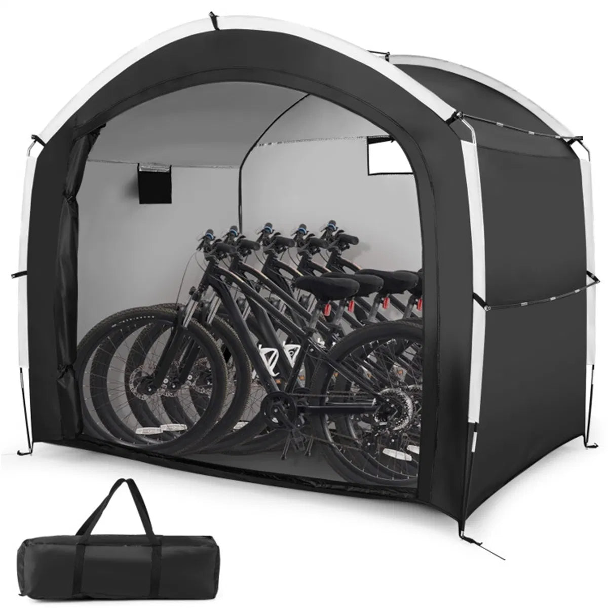 7.2x5.1ft outdoor bike and utility storage tent product view 5
