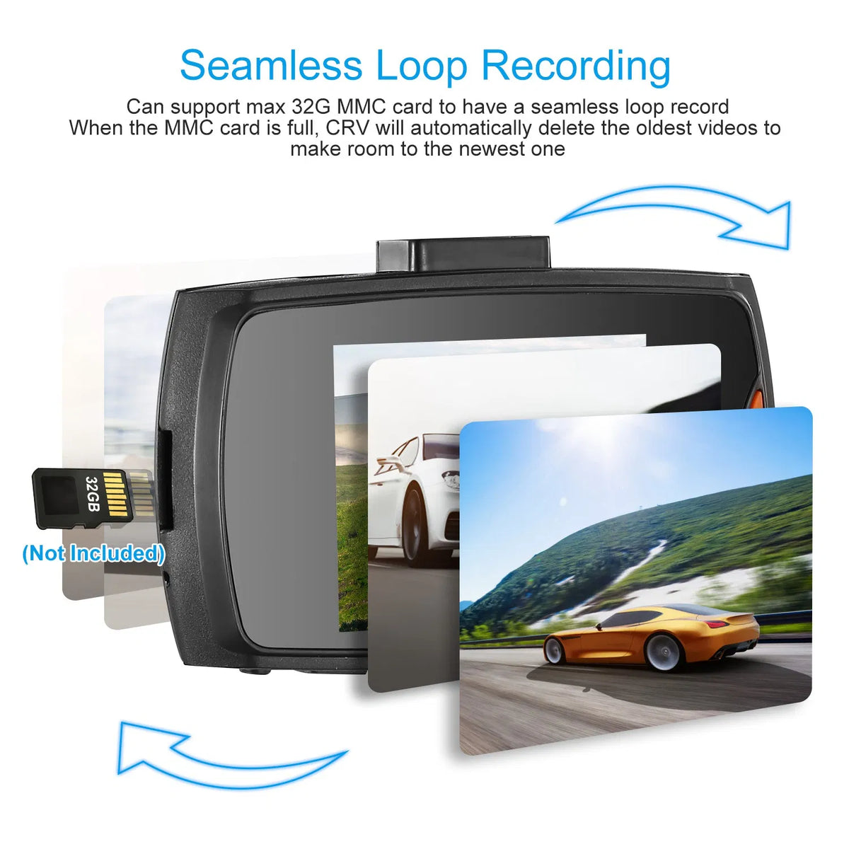 1080P HD Car Dash Cam 90° Wide Angle Dash Camera with Night Vision 6 IR - Image 5