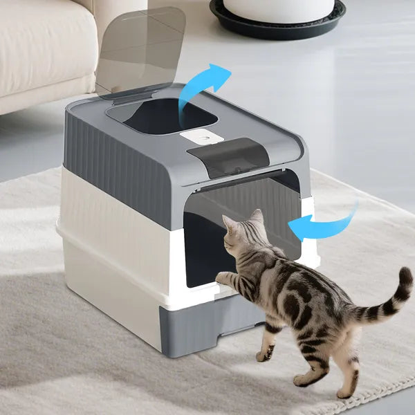 GreyMagic Cube Intelligent Cat Litter Box Free Hands Enjoy Pure Life &