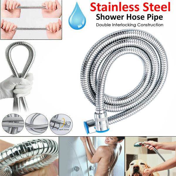 3m/118" Shower Head Hose Handheld Bathroom Flexible Tube(Not included Shower Head)