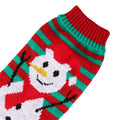 Pet Christmas Turtleneck Sweater Dog Cat Christmas Clothes Snowman Stripes