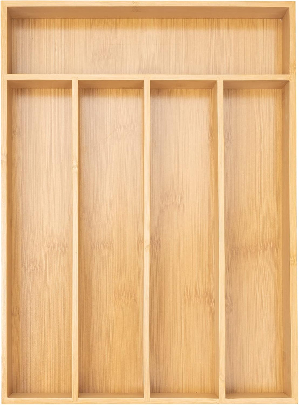 bamboo silverware organizer slot kitchen main view