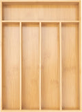 bamboo silverware organizer slot kitchen main view