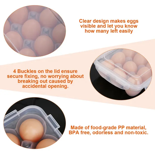 2pcs egg holder stackable plastic packaging and components