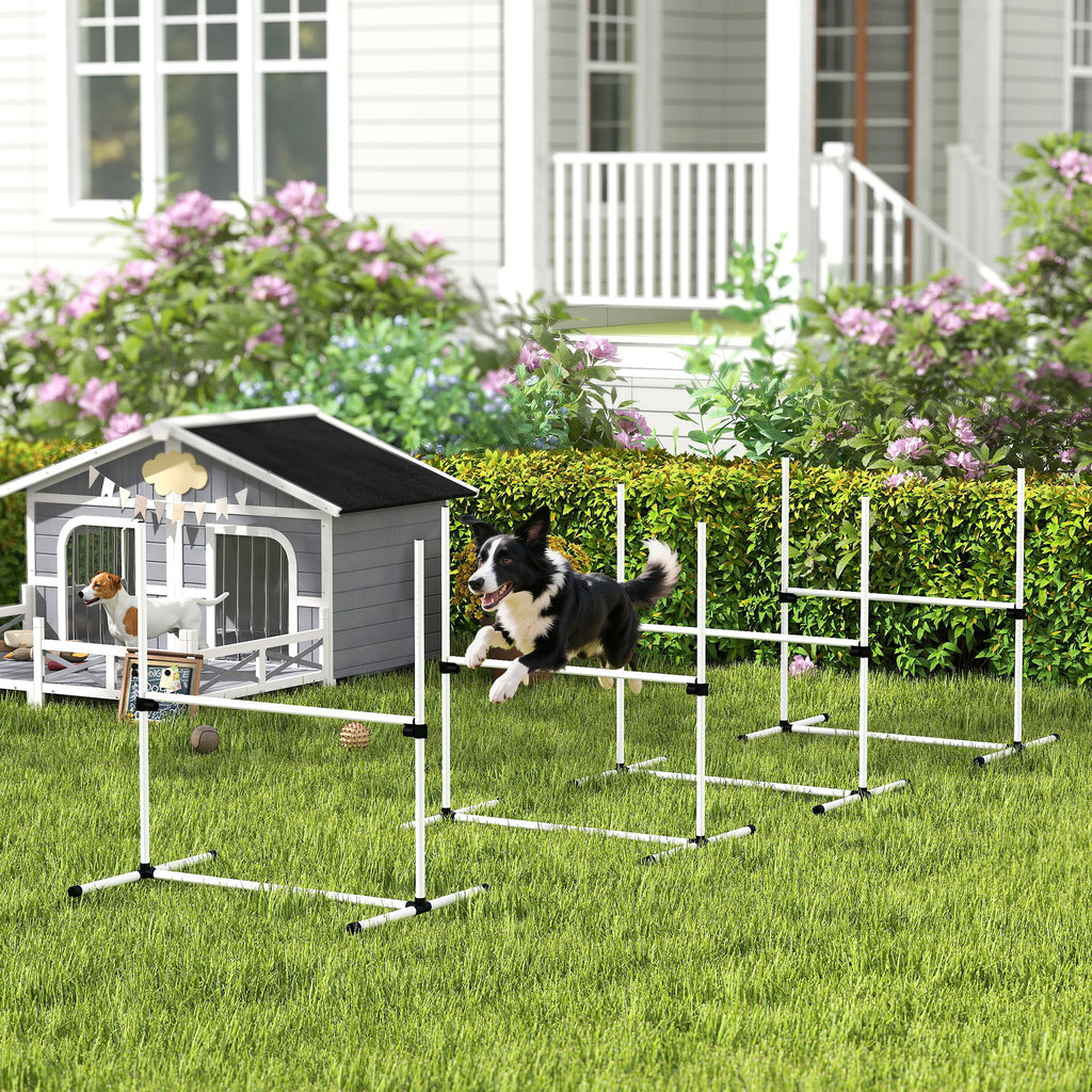 4 Piece Dog Agility Training Equipment for Dog Agility Course with Adjustable - Image 3