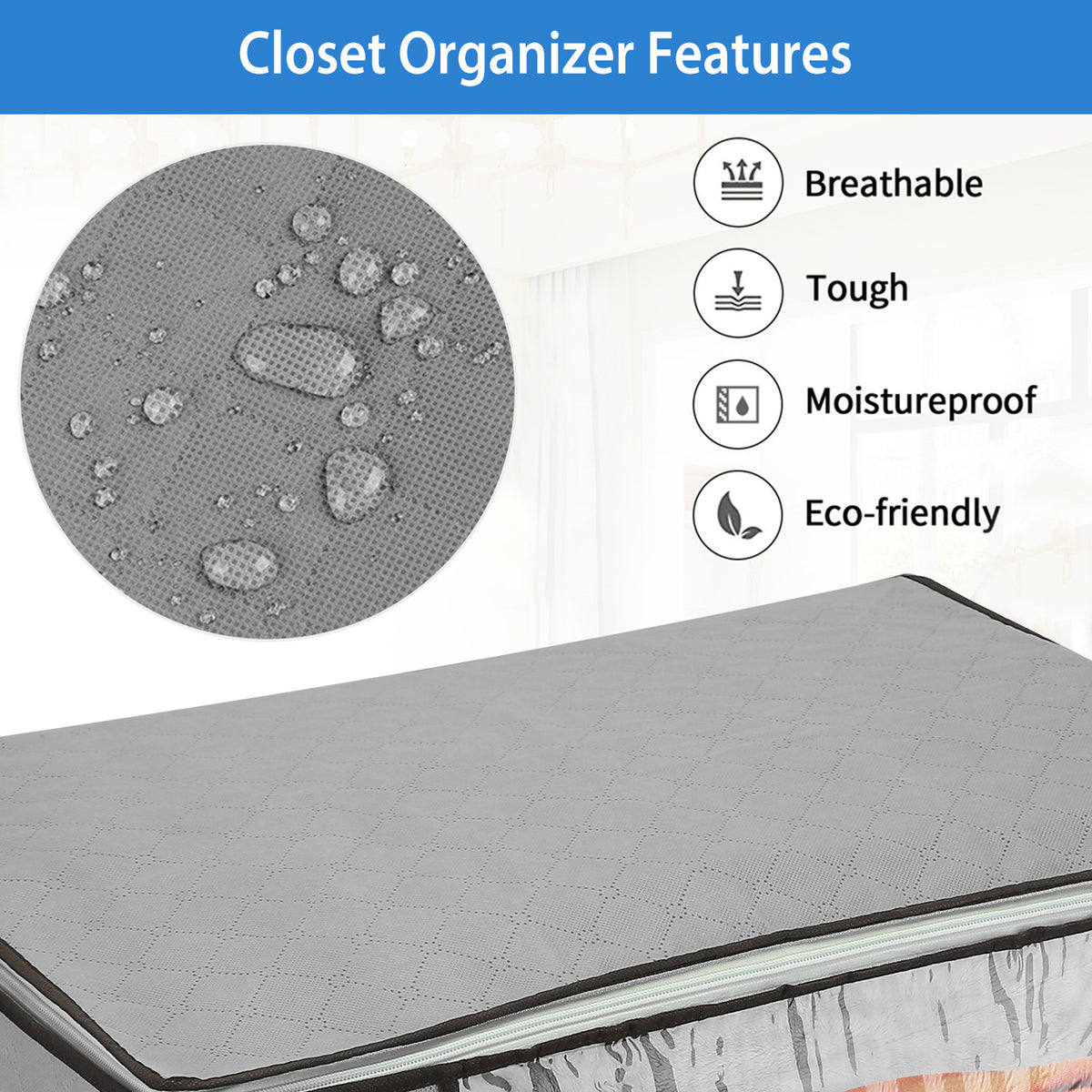 2pcs clothes storage bag for in use lifestyle