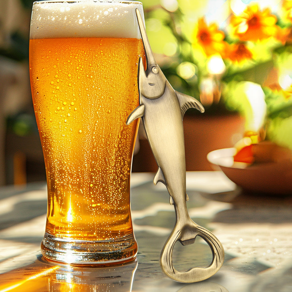 Creative Swordfish Handle Metal Beer Bottle Openers Kitchen Bar Accessories