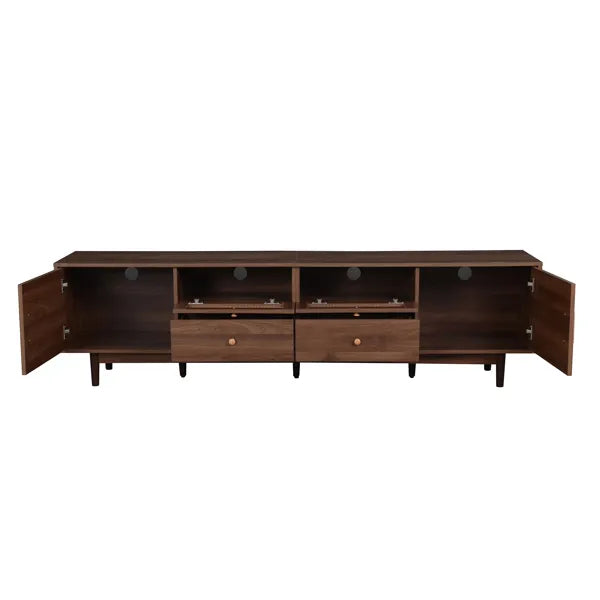76" TV Stand with Drawers for Living Room/Bedroom Modern Chic Entertainment - Image 4