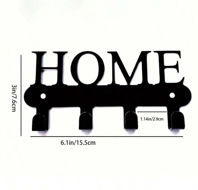 wall mounted key rack metal detail and structure