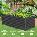 5' x 3' x 2' Raised Garden Bed Galvanized Planter Box for Growing Flowers