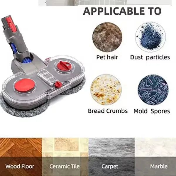 Electric Mop Head Set For V7 V8 V10 V11 V15 Vacuum Cleaner Parts Attachment - Image 3