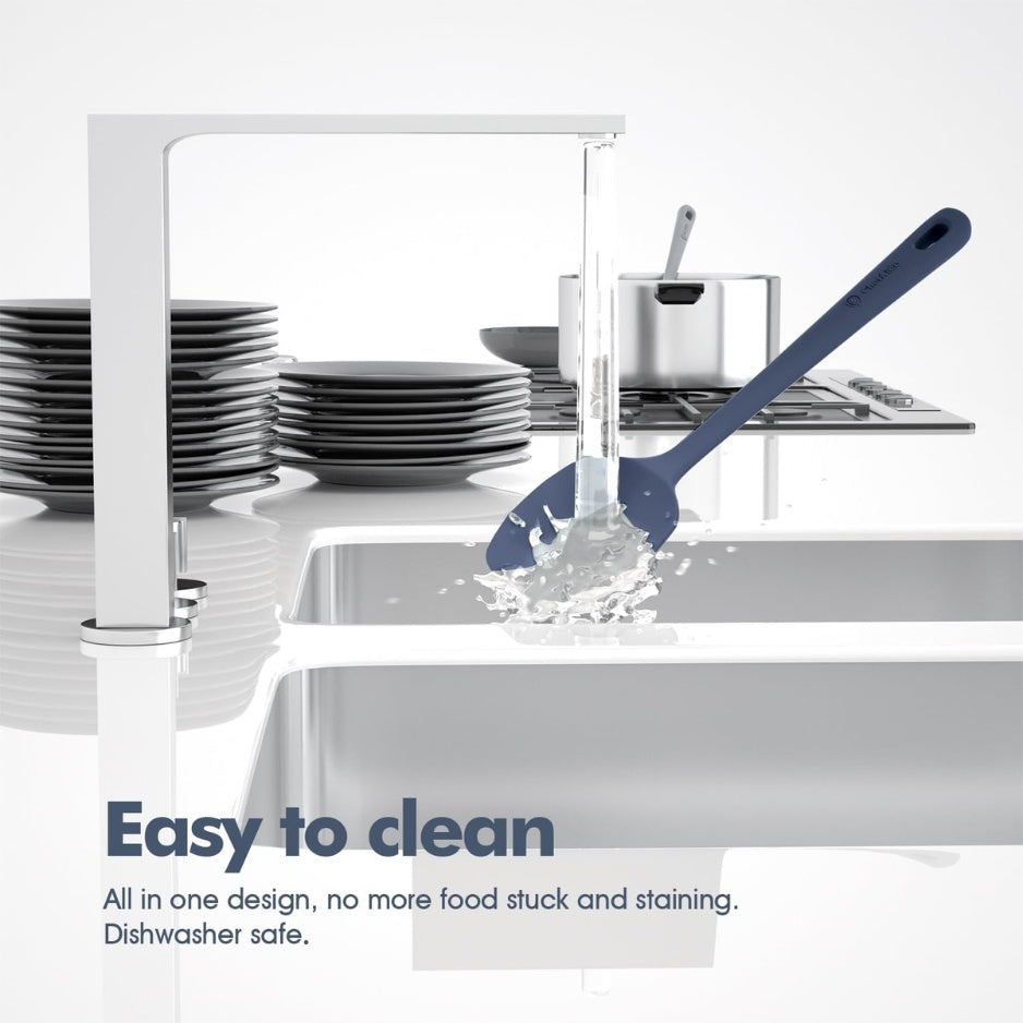 piece silicone spatula set heat detail and structure