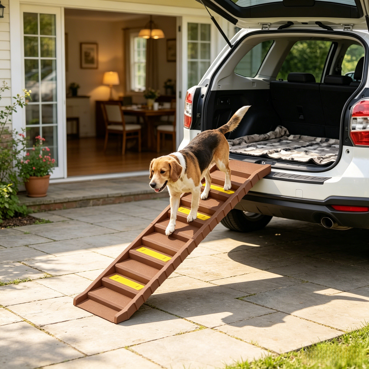 foldable dog stairs ramp for product angle 7