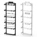 Black White Options 1Pc Over The Door Pantry Organizer 6 Tier Pantry Door