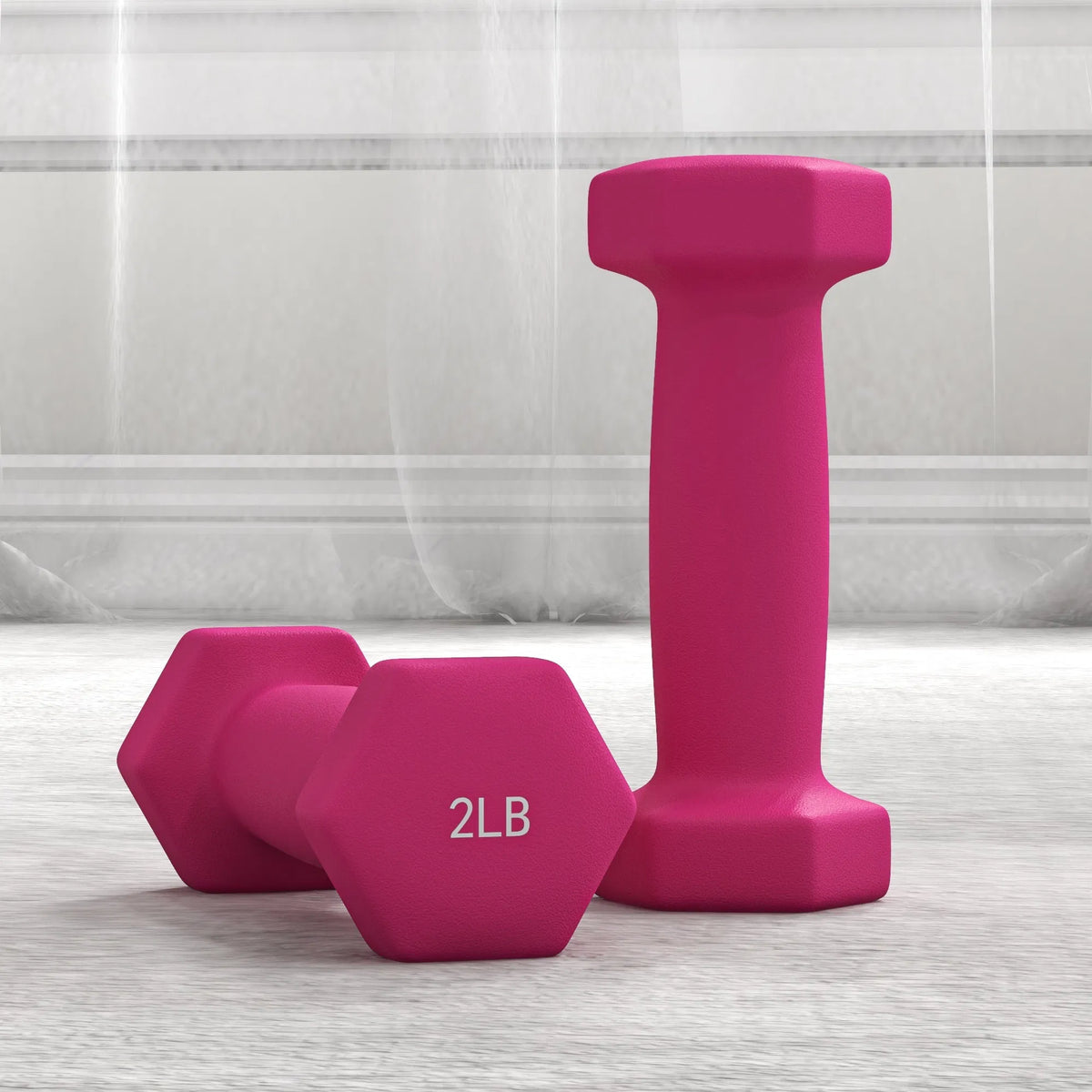 2 x 2 lbs. 2 x 3 lbs. 2 x 5 lbs. Dumbbells Set with Dumbbell Rack Hand