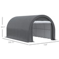 10 x 16 Carport Heavy Duty Portable Garage Storage Tent with Large Zippered