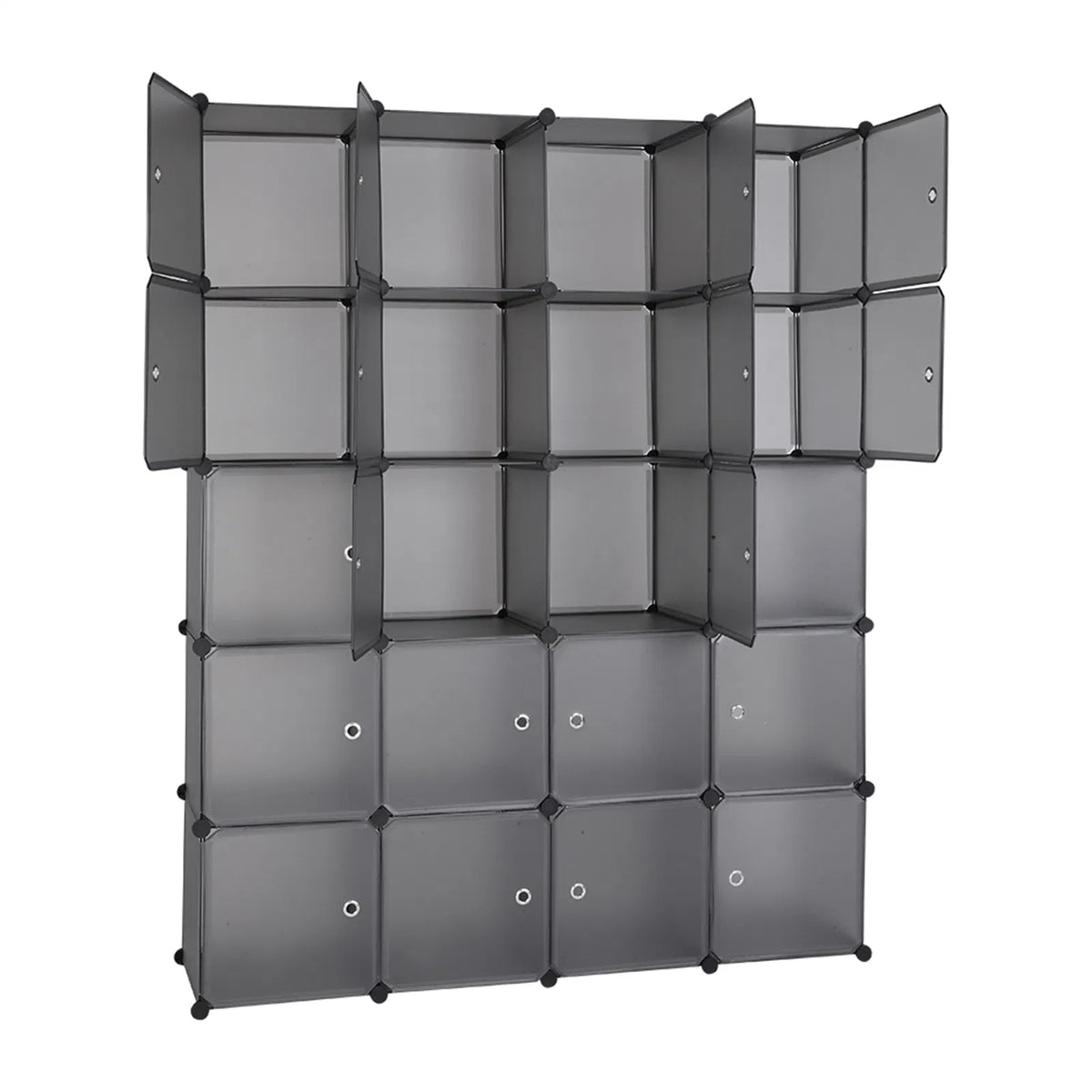 20 cube organizer stackable plastic in use lifestyle