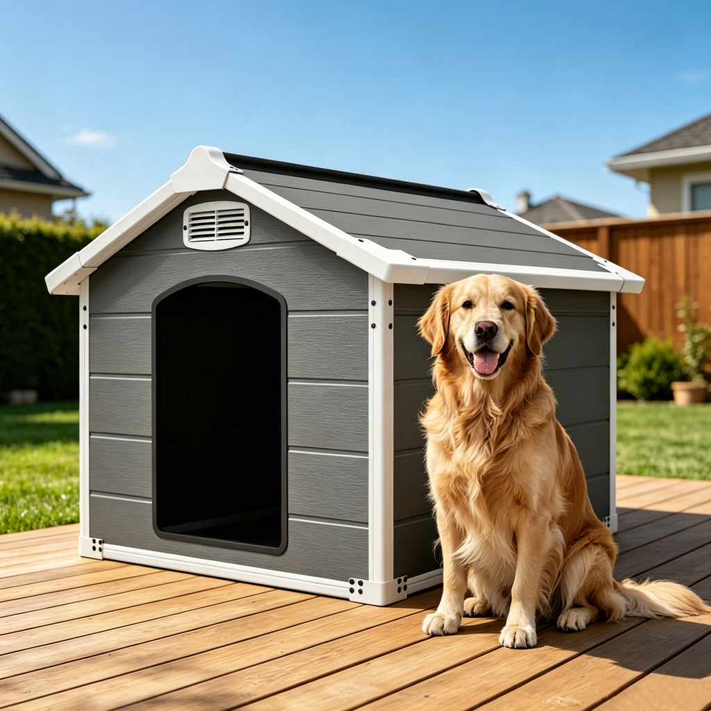 50.5" Large Dog House for Large Breeds Outdoor Indoor Heavy Duty Pet House - Image 4