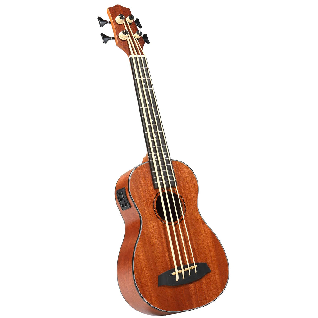 30 inch ukulele bass mahogany body with EQ comes with cotton bag capo strap - Image 5
