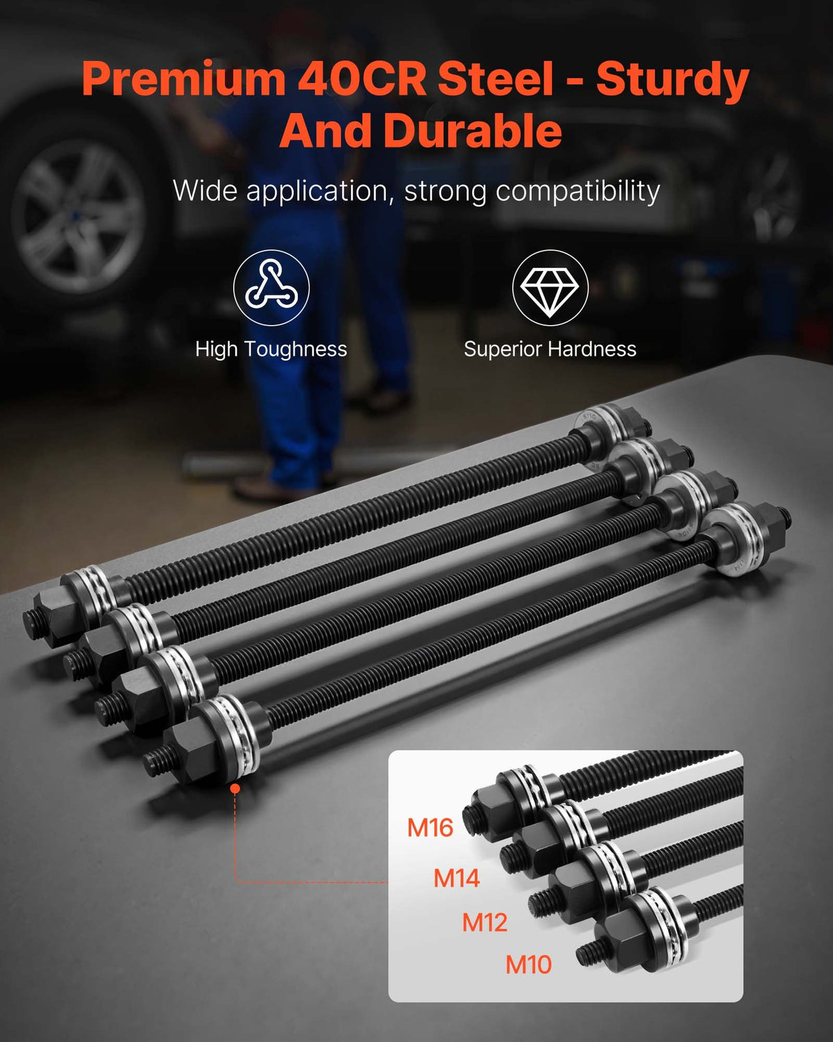 Pull And Press Sleeve Kit 28 PCS Steel Bush Removal Insertion Sleeve Tools - Image 5