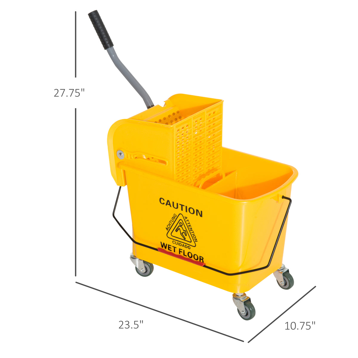 Mop Bucket With Wringer Compact Only Including 1pcs - Image 6