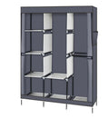 portable closet wardrobe with storage shelves