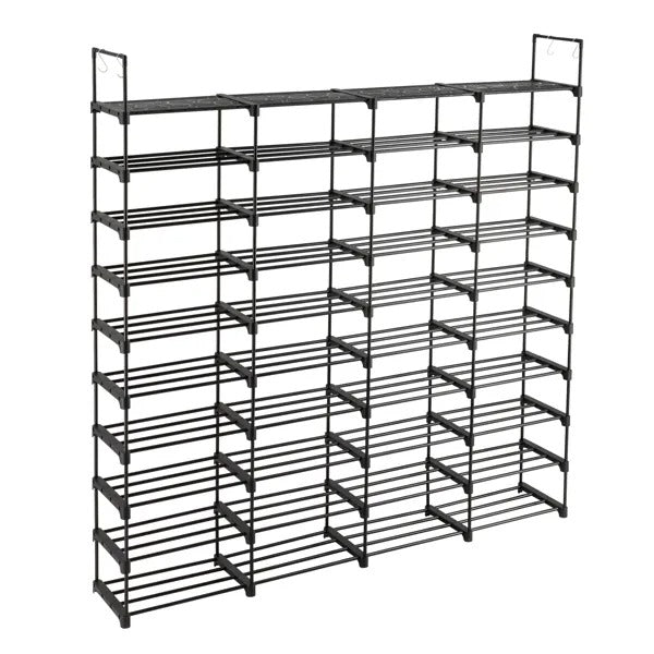 10 tiers shoe rack storage detail and structure