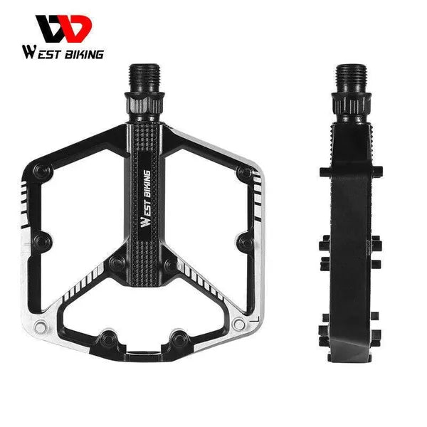 Bicycle Pedals DU Bearing Aluminum MTB Bicycle Pedals Black 9/16 Inch - Image 2