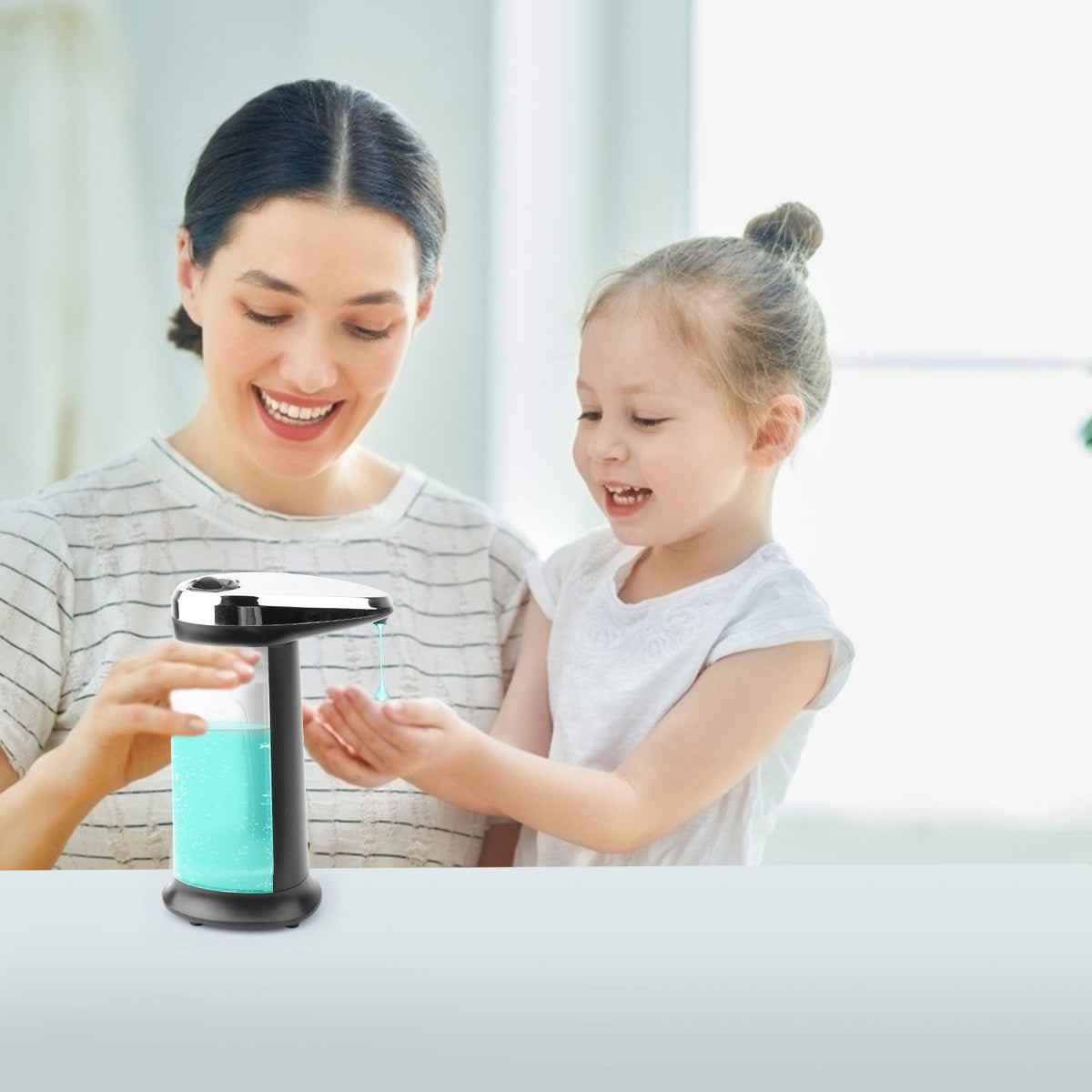 1pc automatic soap dispenser 400ml product angle 9