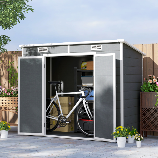Outdoor Garden Storage Shed Tool House - Image 2