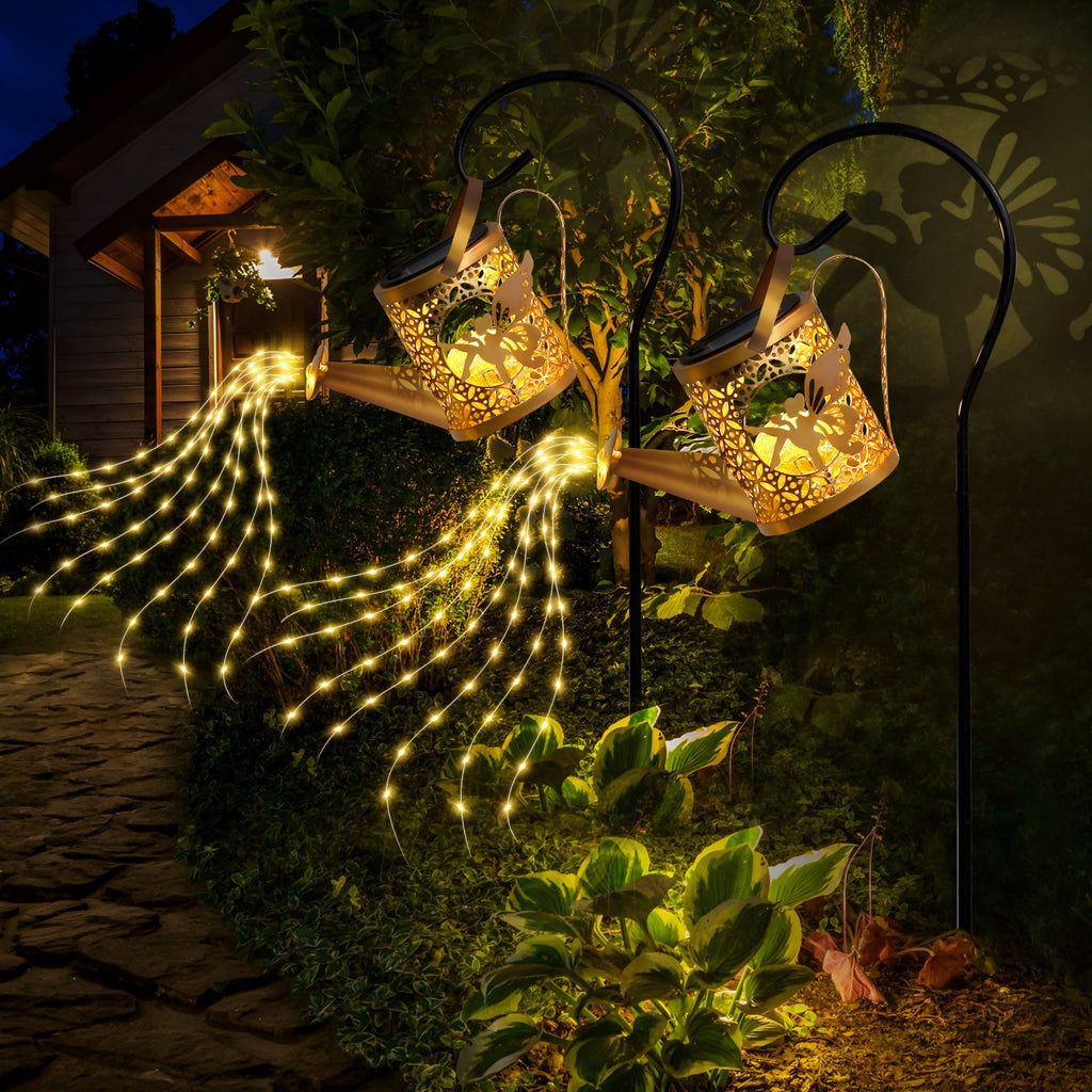 Solar Garden Lights Outdoor Decoration Metal Solar Watering Can Lights Outdoor - Image 2