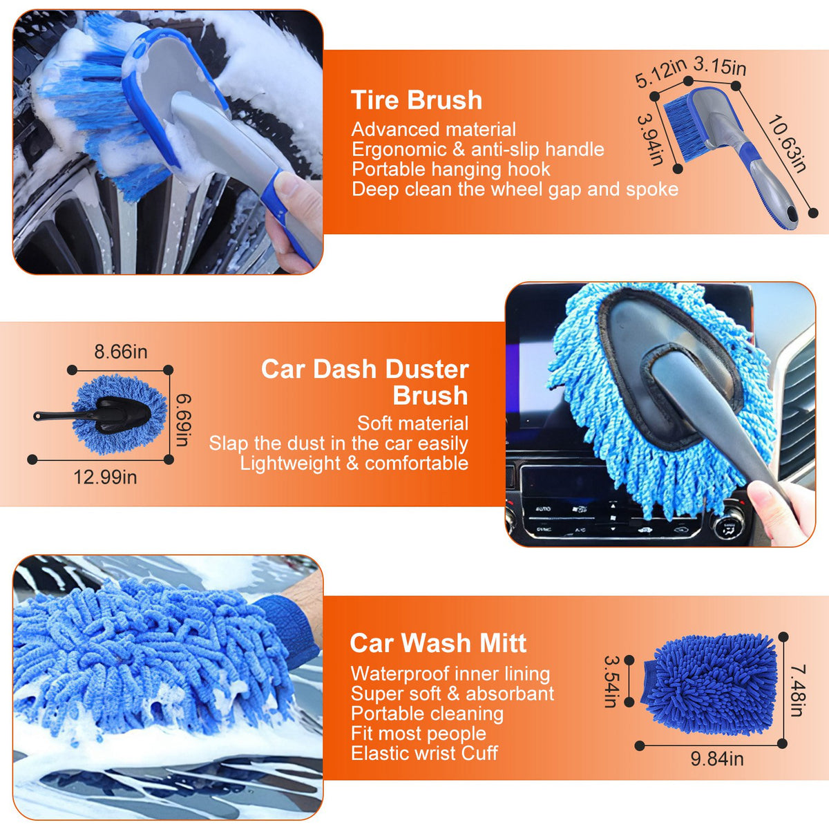 26pcs car detailing brush kit product angle 9