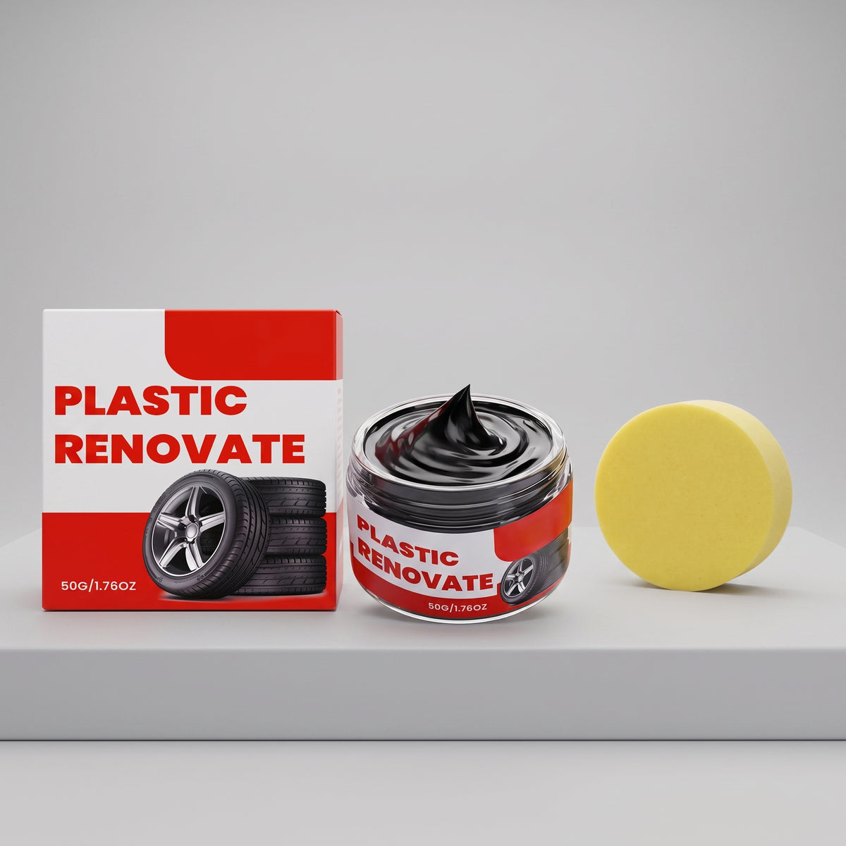 Plastic Restorer Cream Car Trim Polish & Gloss Coating For Interior Exterior - Image 2