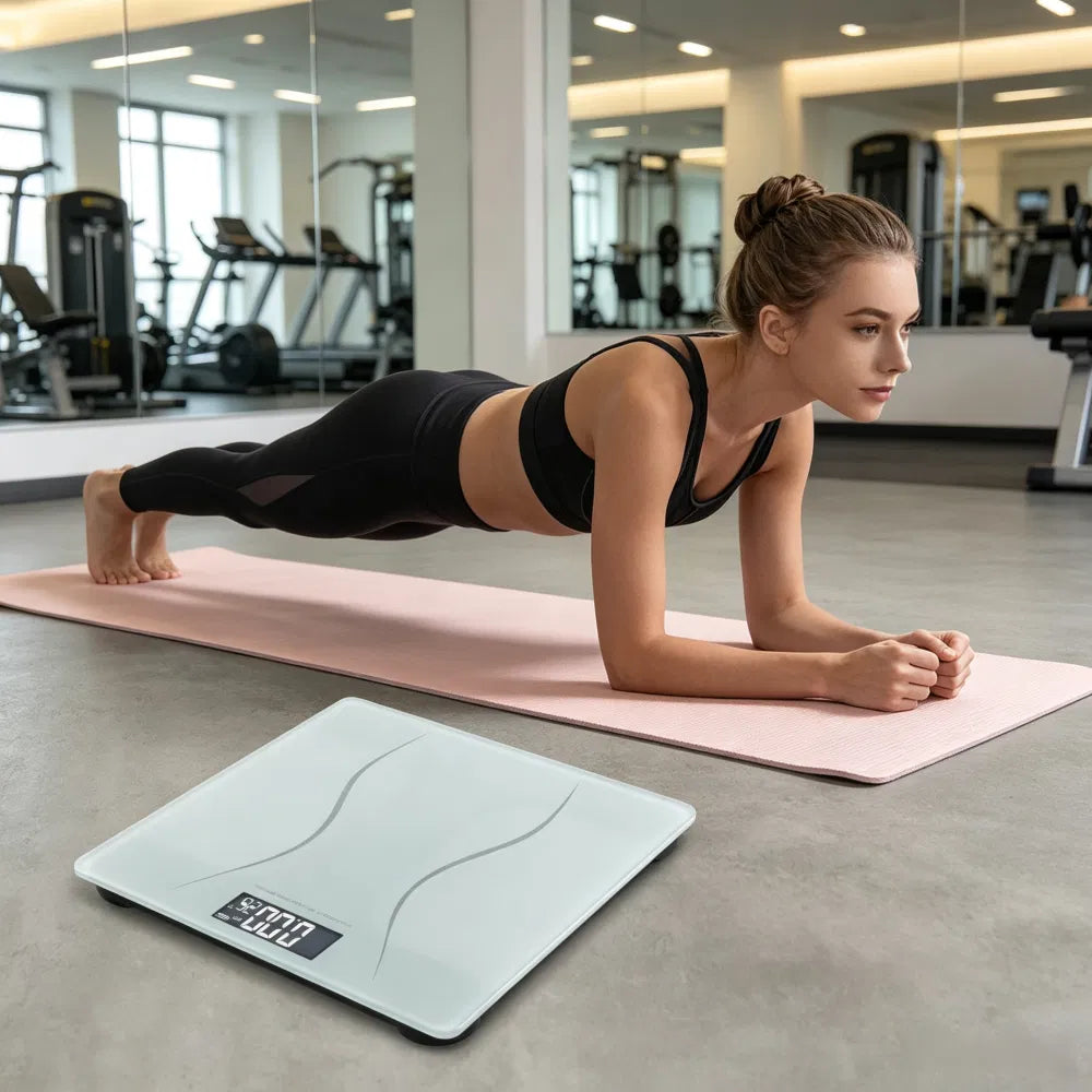 Slim Waist Pattern Personal Scale White - Image 4